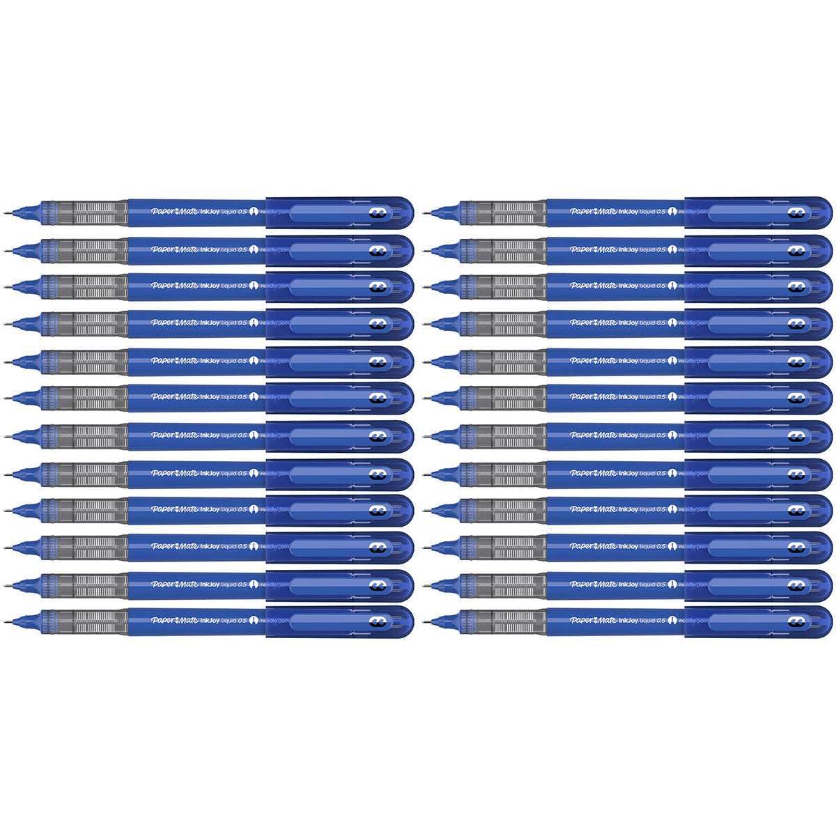 Paper Mate Inkjoy Liquid Needle Point Pen Blue 0.5 Bulk Pack of 24  Paper Mate Ballpoint Pen
