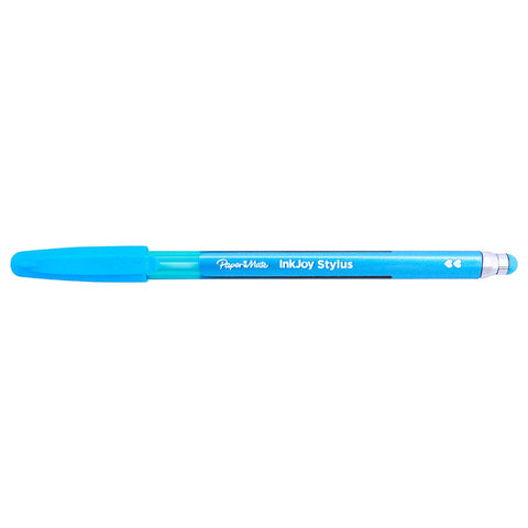 Paper Mate Inkjoy Stylus Turquoise Ballpoint Pen with Stylus Tip