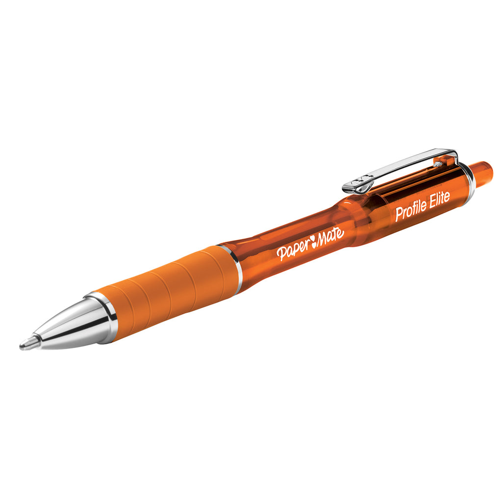 Paper Mate Profile Elite Orange Bold Point Retractable Ballpoint Pen  Paper Mate Ballpoint Pen