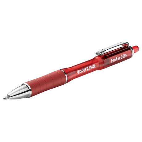 Paper Mate Profile Elite Red Bold Point Retractable Ballpoint Pen  Paper Mate Ballpoint Pen