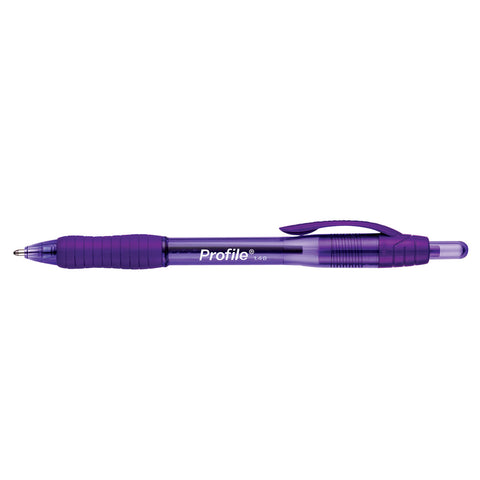 Paper Mate Profile Purple 1.4b Pen Retractable, Bold Point