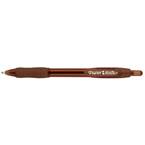 Paper Mate Profile Brown 1.4b Pen Retractable, Bold Point