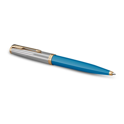 Parker 51 Premium Turquoise GT Ballpoint Pen, 2169080  Parker Ballpoint Pens