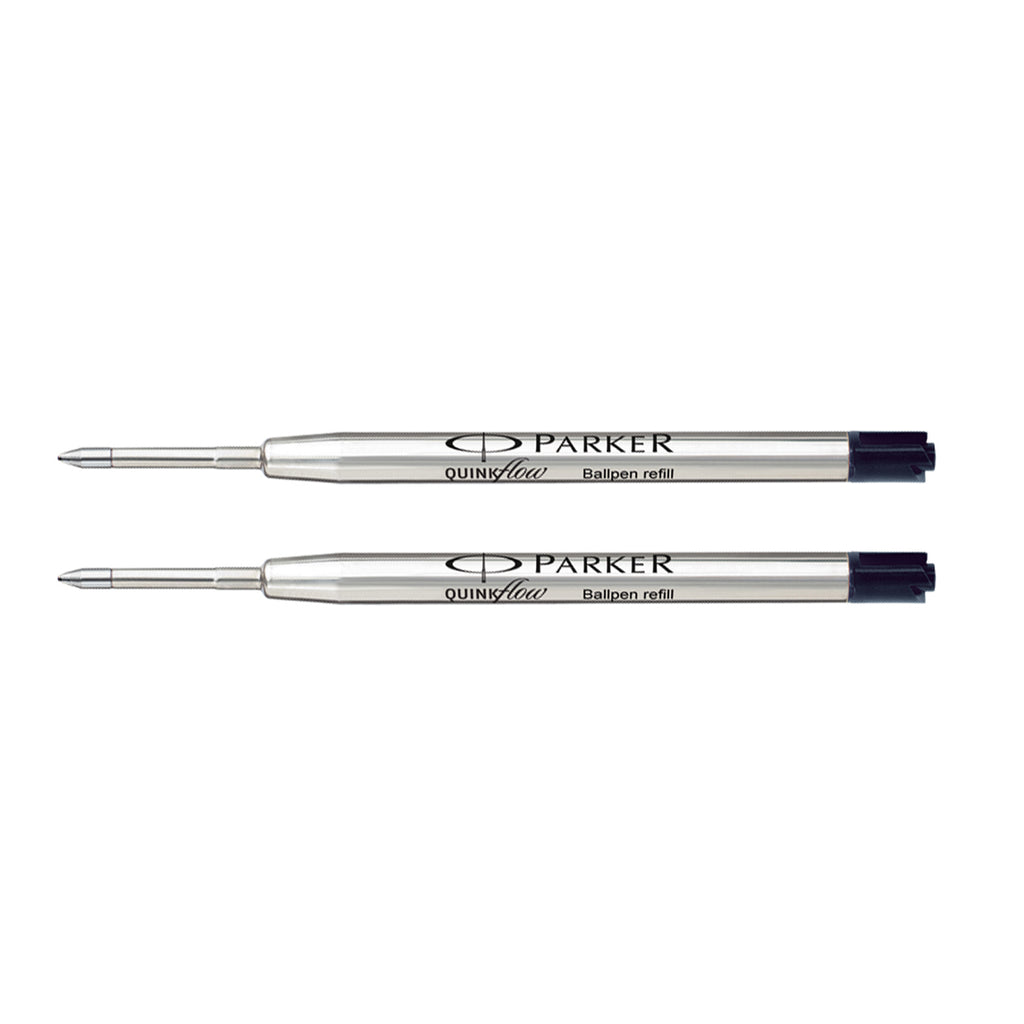 Parker Ballpoint Pen Refills Black, Medium Pack Of 2, Made In France  Parker Ballpoint Refills