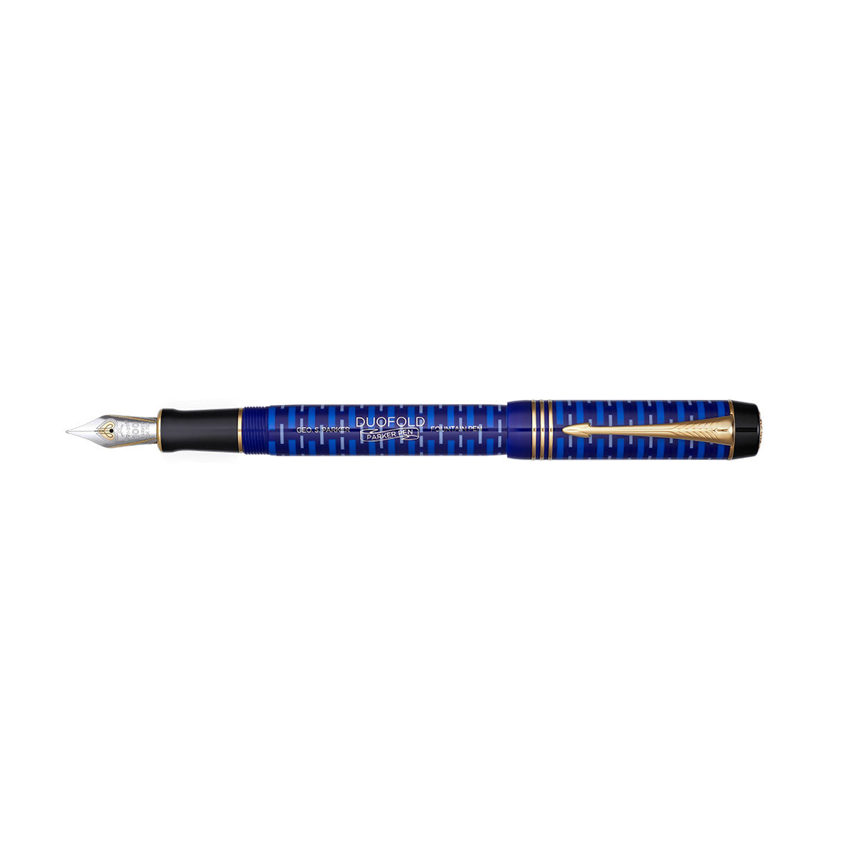 Parker Duofold 100th Anniversary Fountain Pen Blue Fine 2123549  Parker Fountain Pens