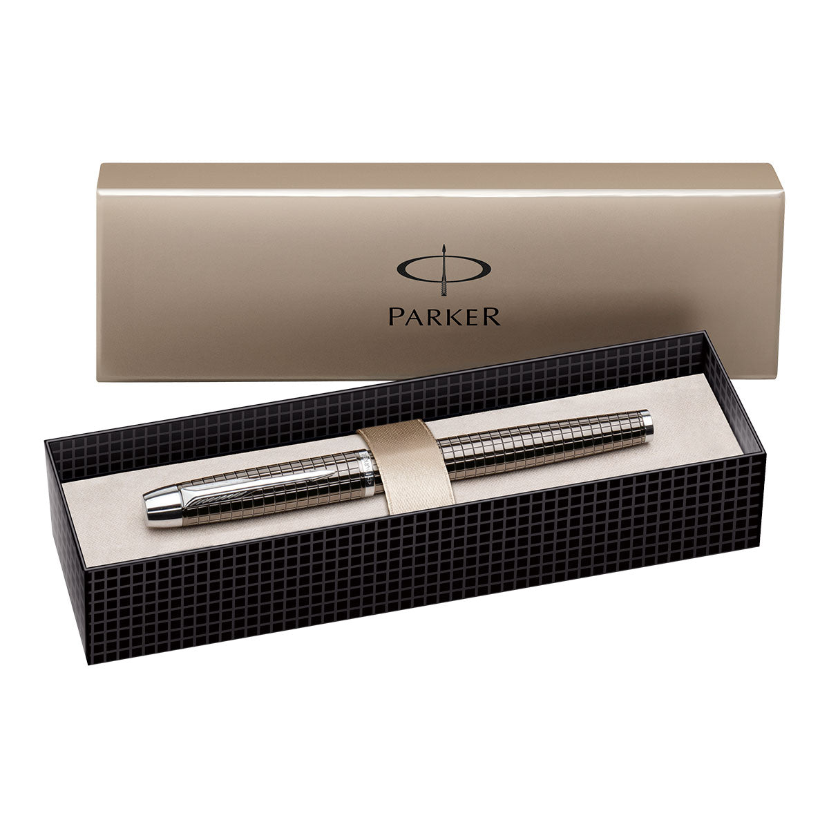Parker IM Premium Deep Gunmetal Chiseled Fountain Pen Fine S0905710  Parker Fountain Pens