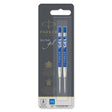 Parker Gel Refills Blue Medium Pack of 2  Parker Gel Refills