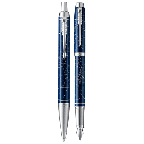 Parker IM 2019 Special Edition Midnight Astral Ballpoint and Fountain Pen Set
