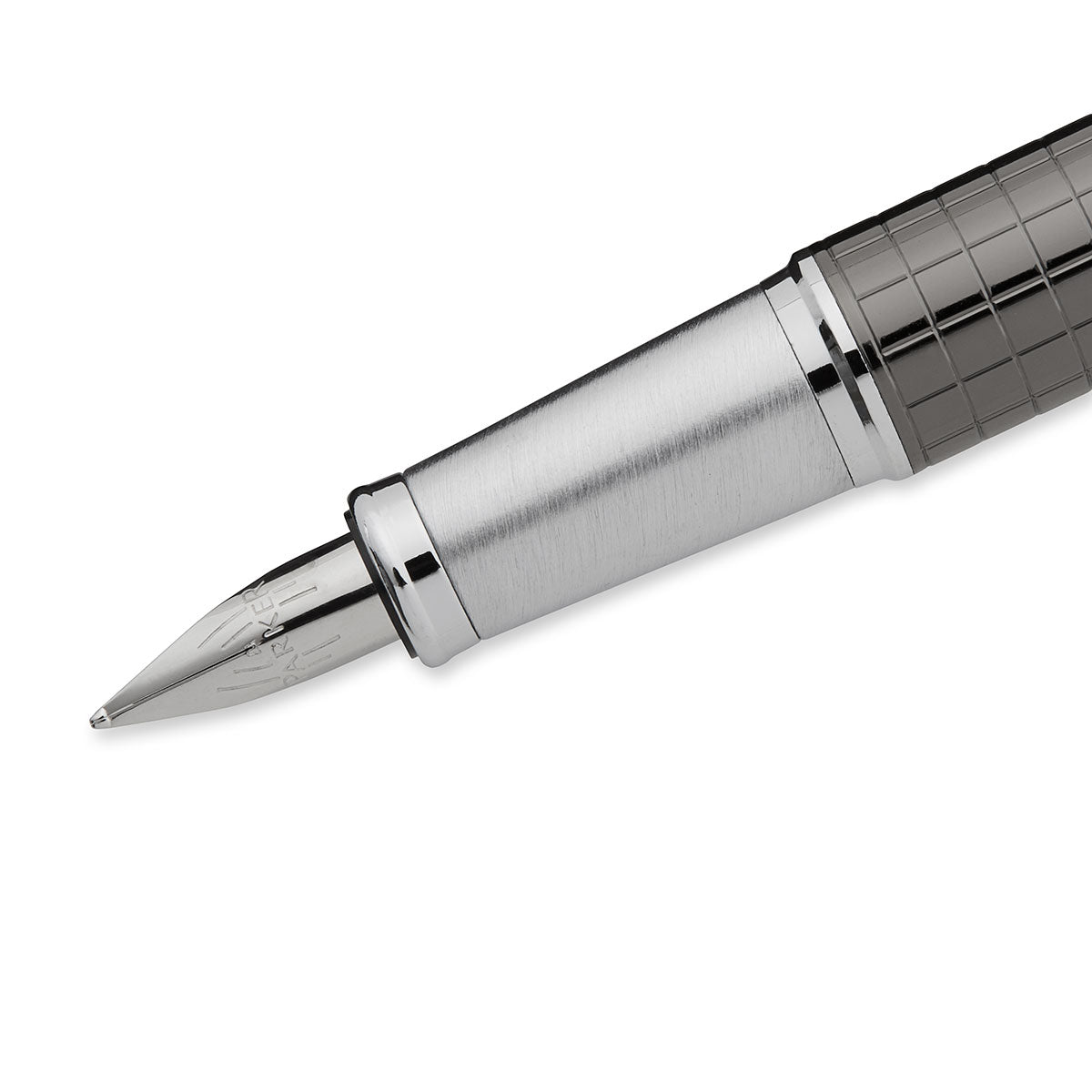 Parker IM Premium Deep Gunmetal Chiseled Fountain Pen Fine S0905710  Parker Fountain Pens