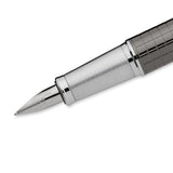 Parker IM Premium Deep Gunmetal Chiseled Fountain Pen Fine S0905710
