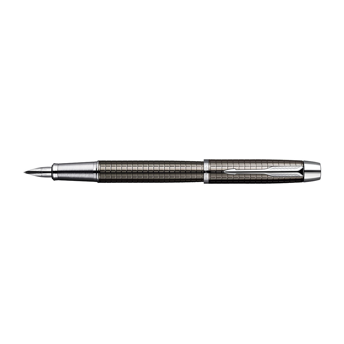 Parker IM Premium Deep Gunmetal Chiseled Fountain Pen Fine S0905710  Parker Fountain Pens