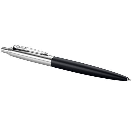 Parker Jotter Bond Street, Matte Black and Chrome, Ballpoint Pen (Black Ink)  Parker Ballpoint Pen