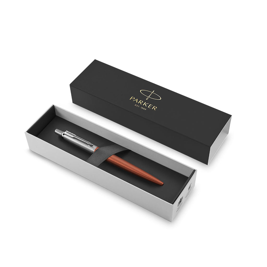 Parker Jotter Chelsea Orange Ballpoint Pen, Blue Ink  Parker Ballpoint Pen