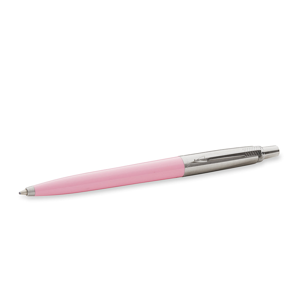 Parker Jotter Pink Ballpoint Pen With Blue Gel Ink Made in France (No Packaging)  Parker Ballpoint Pen