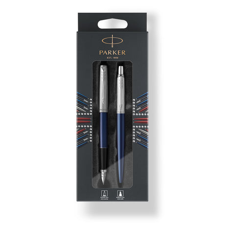 Parker Jotter Fountain Pen Medium and Ballpoint Pen Royal Blue  Parker Fountain Pens