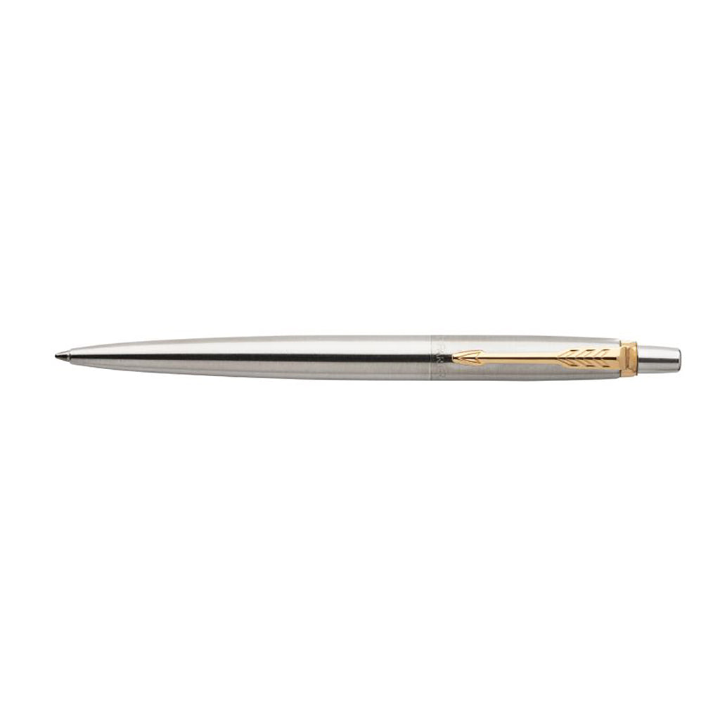 Parker Jotter Signature Arrow Clip Stainless Steel Gold Trim Ballpoint Pen with Blue Ink  Parker Ballpoint Pen