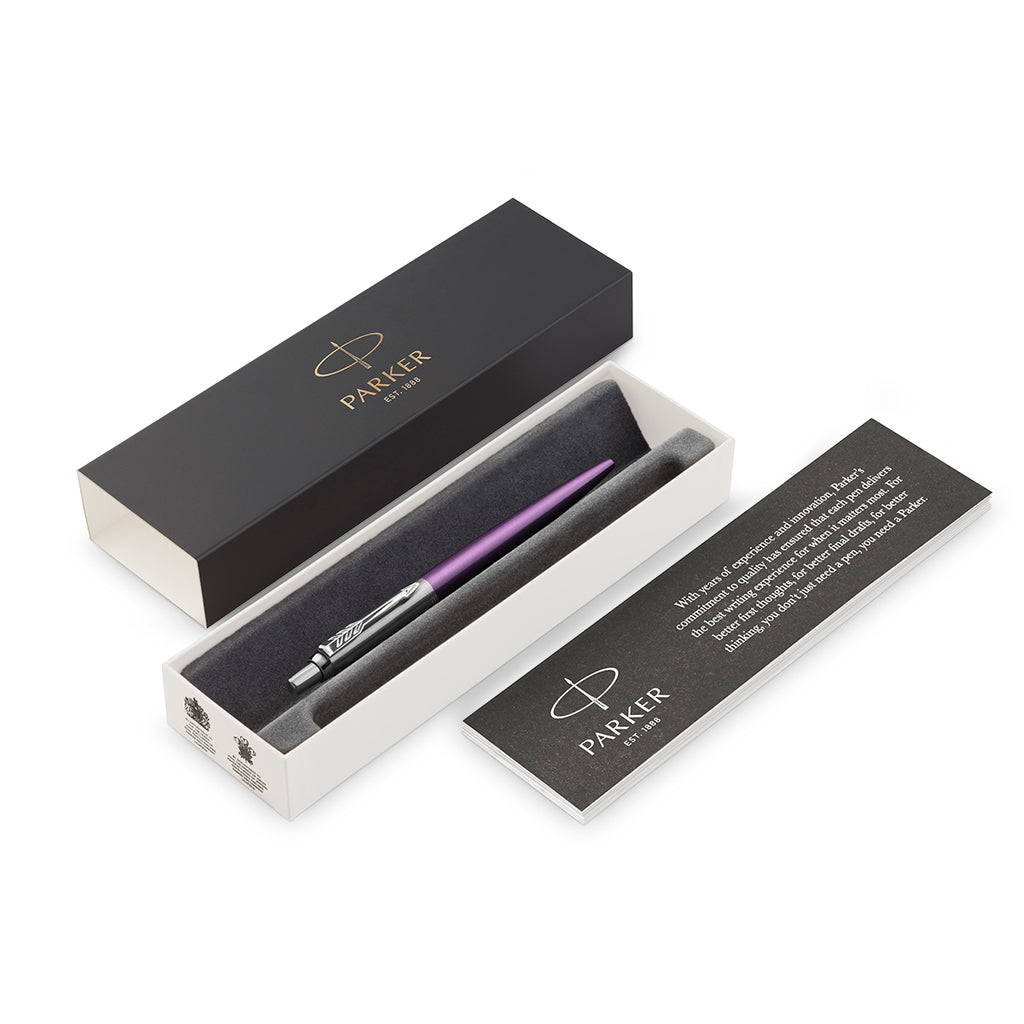 Parker Jotter Victoria Violet Ballpoint Pen, Blue Ink  Parker Ballpoint Pen