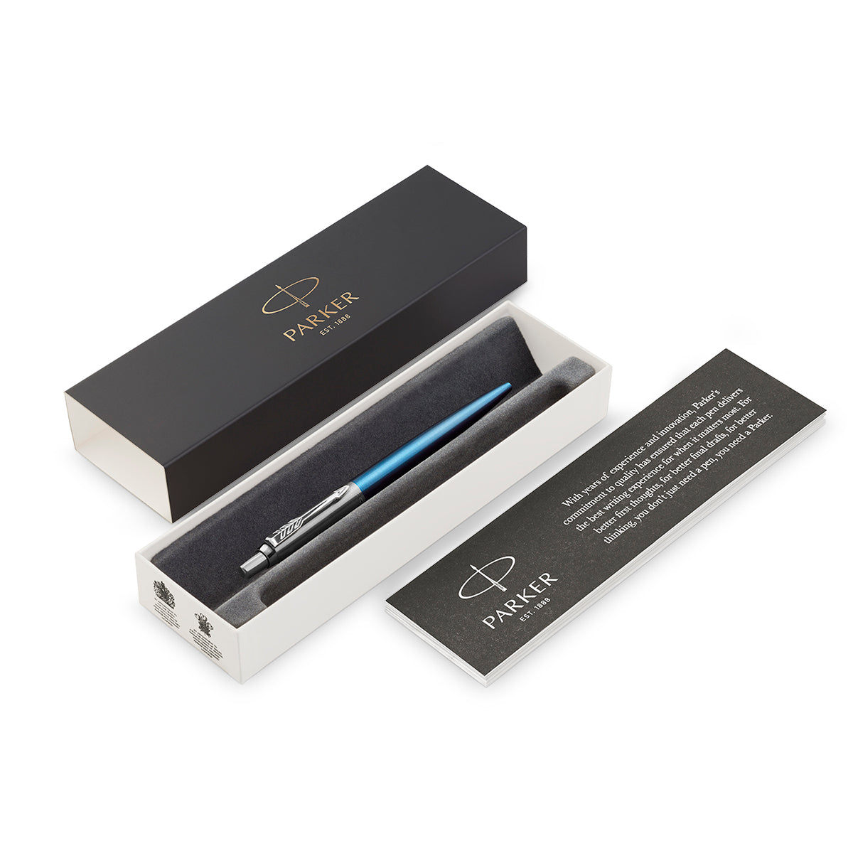 Parker Jotter Waterloo Blue Gel Pen, Black Ink  Parker Ballpoint Pen