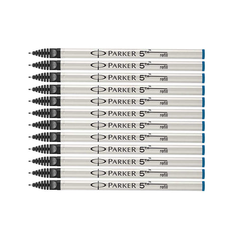 Parker 5th Blue Fine Refills Pack of 12
