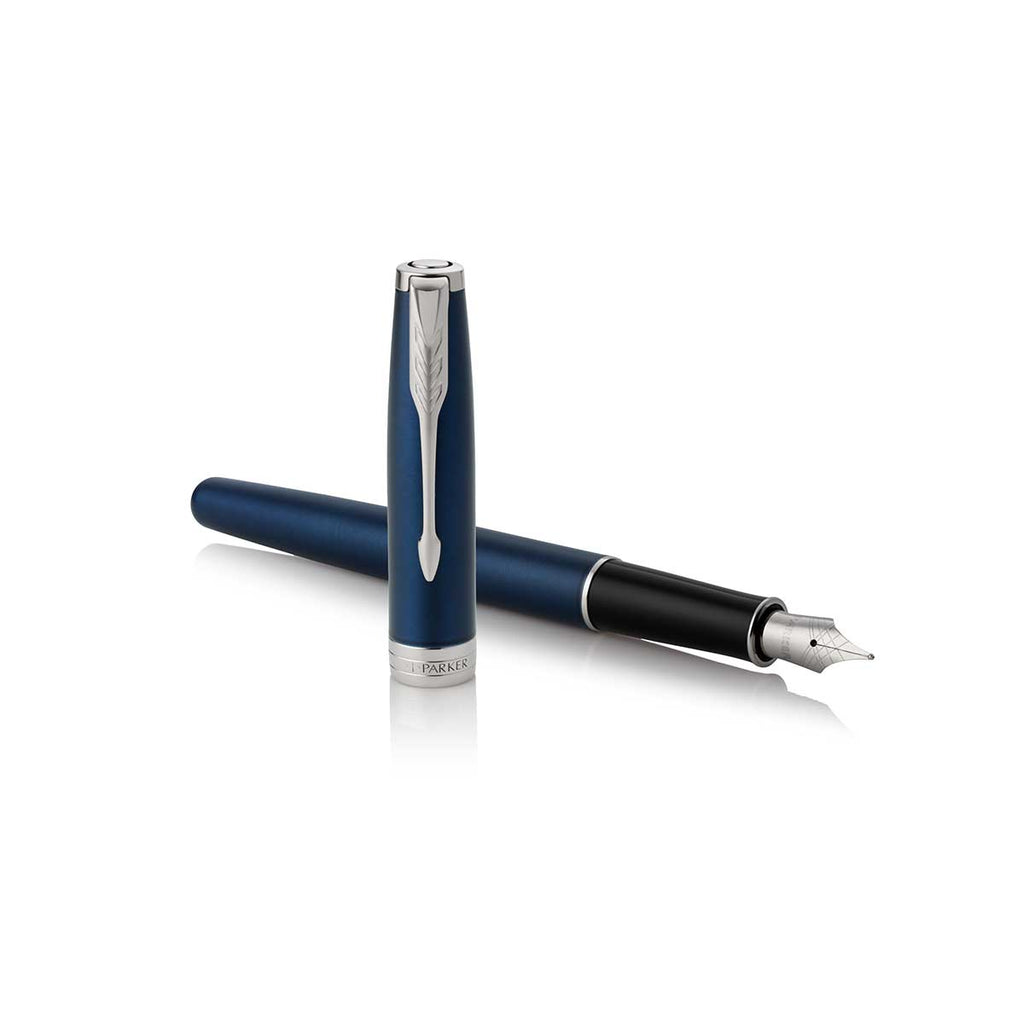 Parker Sonnet Lacquer Blue Fountain Pen Medium Palladium