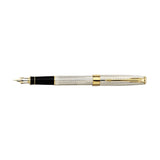 Parker Sonnet Premier 2002 Sterling Silver Fougere 18K Gold Fountain Pen Fine  Parker Fountain Pens