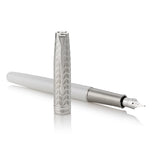 Parker Sonnet Sonnet Metal &amp; Pearl Lacquer CT 18K Solid Gold Palladium Nib with Notebook and Organizer  Parker Fountain Pens