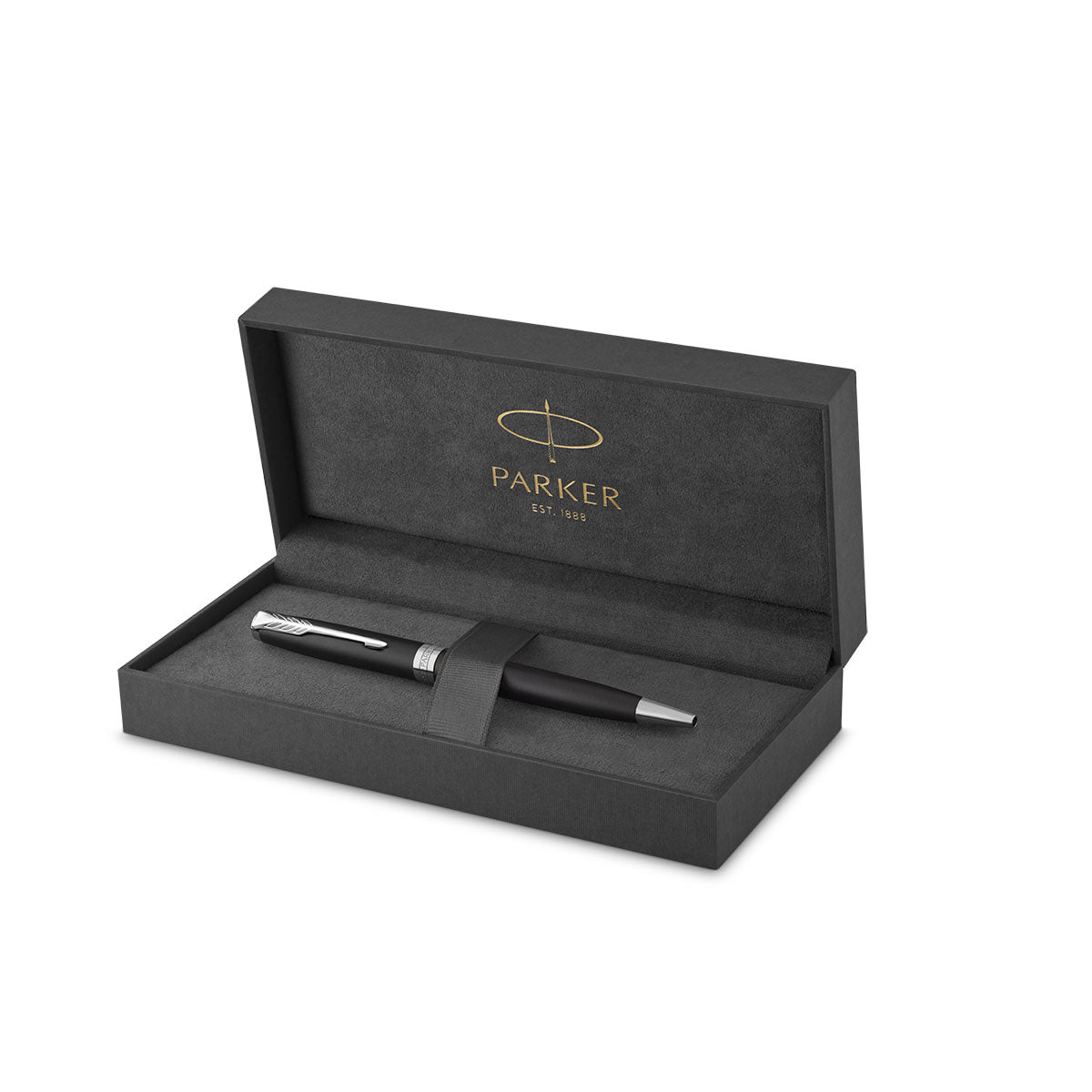 Parker Sonnet Slim Ballpoint Pen Matte Black Chrome Trim  Parker Ballpoint Pen