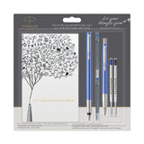 Parker Vector Blue Fountain Pen, Ballpoint Pen, Cartridges, Refills and Notebook Set  Parker Fountain Pens