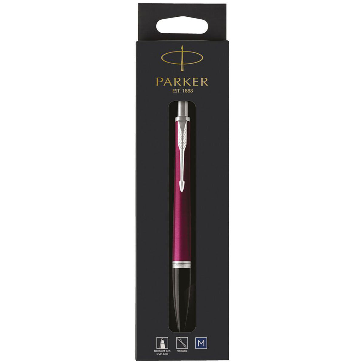 Parker Urban Vibrant Magenta Ballpoint Pen, Blue Ink  Parker Ballpoint Pen