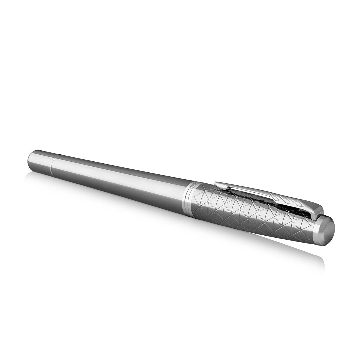 #102 オーバーホール済み 万年筆 PARKER Silver 14k Parker Urban Premium Powdered Silver Fountain Pen, Medium