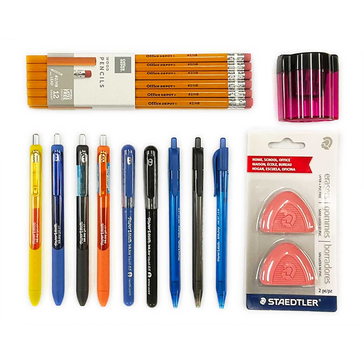 Mr. Pen- Erasers, Pencil Eraser, 12 Pack, Neon Colors, Erasers, Eraser, Erasers  for Drawing, Eraser Pencil, Pencil Erasers 