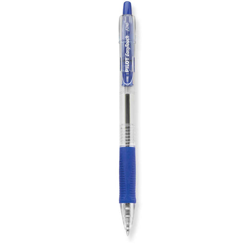Pilot Easy Touch Blue Ballpoint Pen, Fine, Retractable  Pilot Rollerball Pens