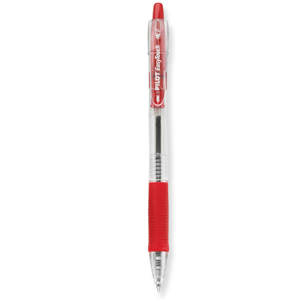 Pilot Easy Touch Red Ballpoint Pen, Medium, Retractable  Pilot Rollerball Pens