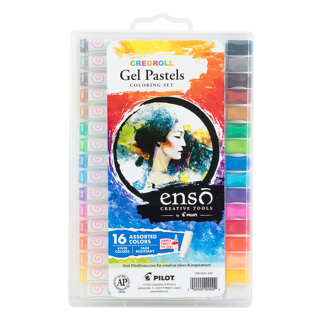 Pilot Enso Creoroll Gel Pastels 16 Assorted Colors