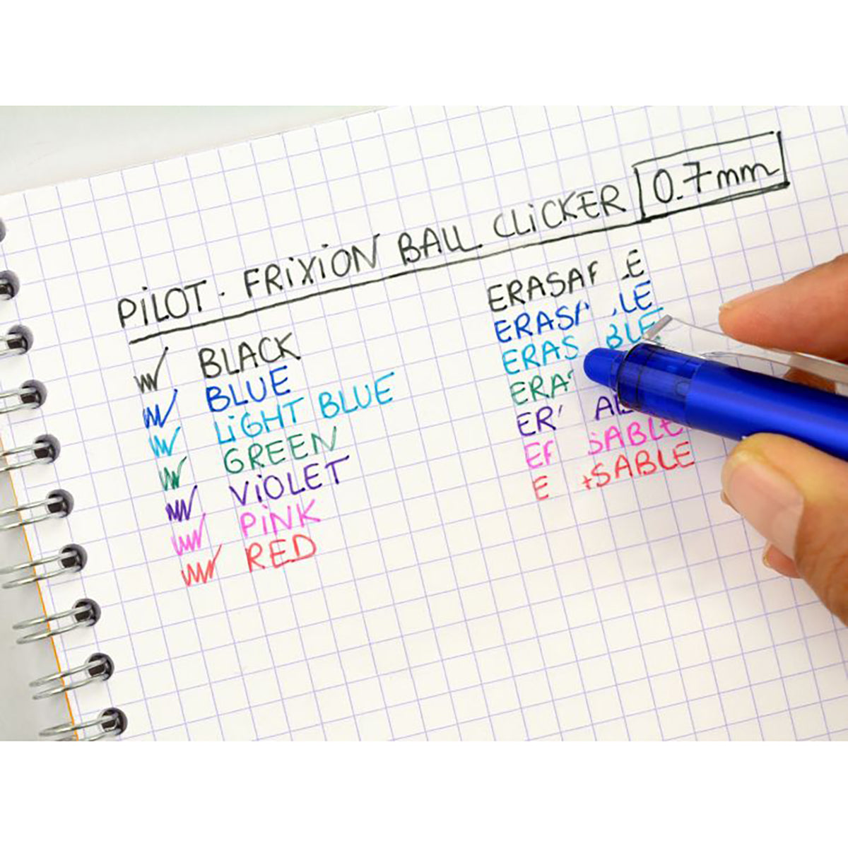pilot frixion sample