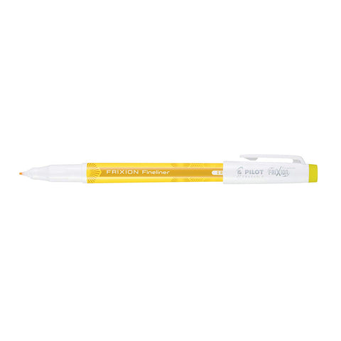 Pilot Frixion Fineliner Erasable Pen Yellow 0.6mm Fine