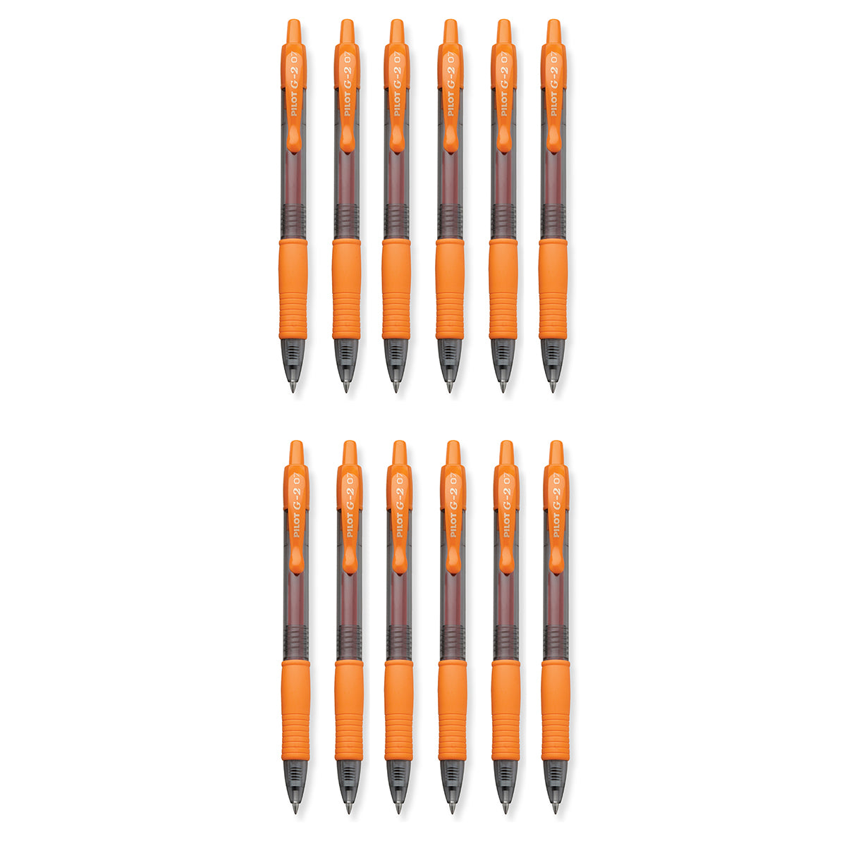 Pilot G2 7 Orange, Fine Tip, Orange Ink Gel Pen, 0.7MM - 31265, Dozen  Pilot Gel Ink Pens