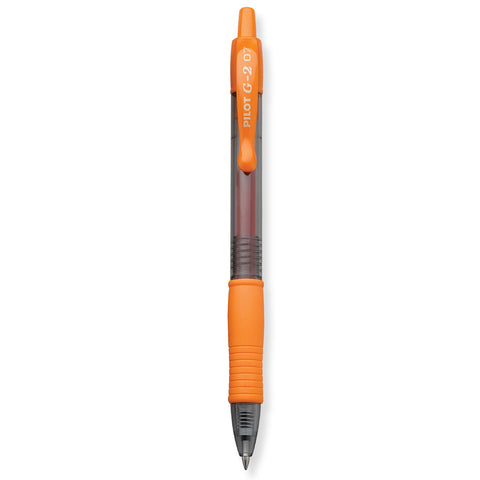 Pilot G2 7 Orange, Fine Tip, Orange Ink Gel Pen, 0.7MM - 31265  Pilot Gel Ink Pens