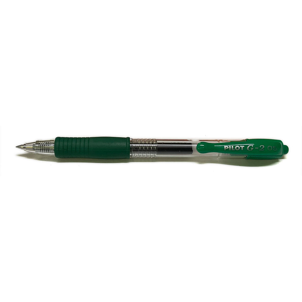 Pilot G2 Green Extra Fine Gel Pen 0.5mm