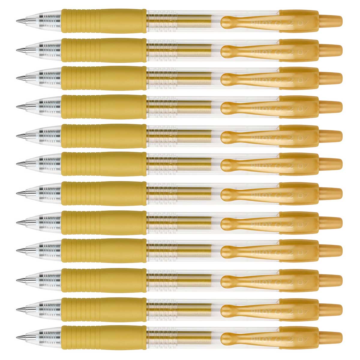 Pilot G2 Metallic Gold Gel, Gold Ink Pens Dozen 34416  Pilot Gel Ink Pens