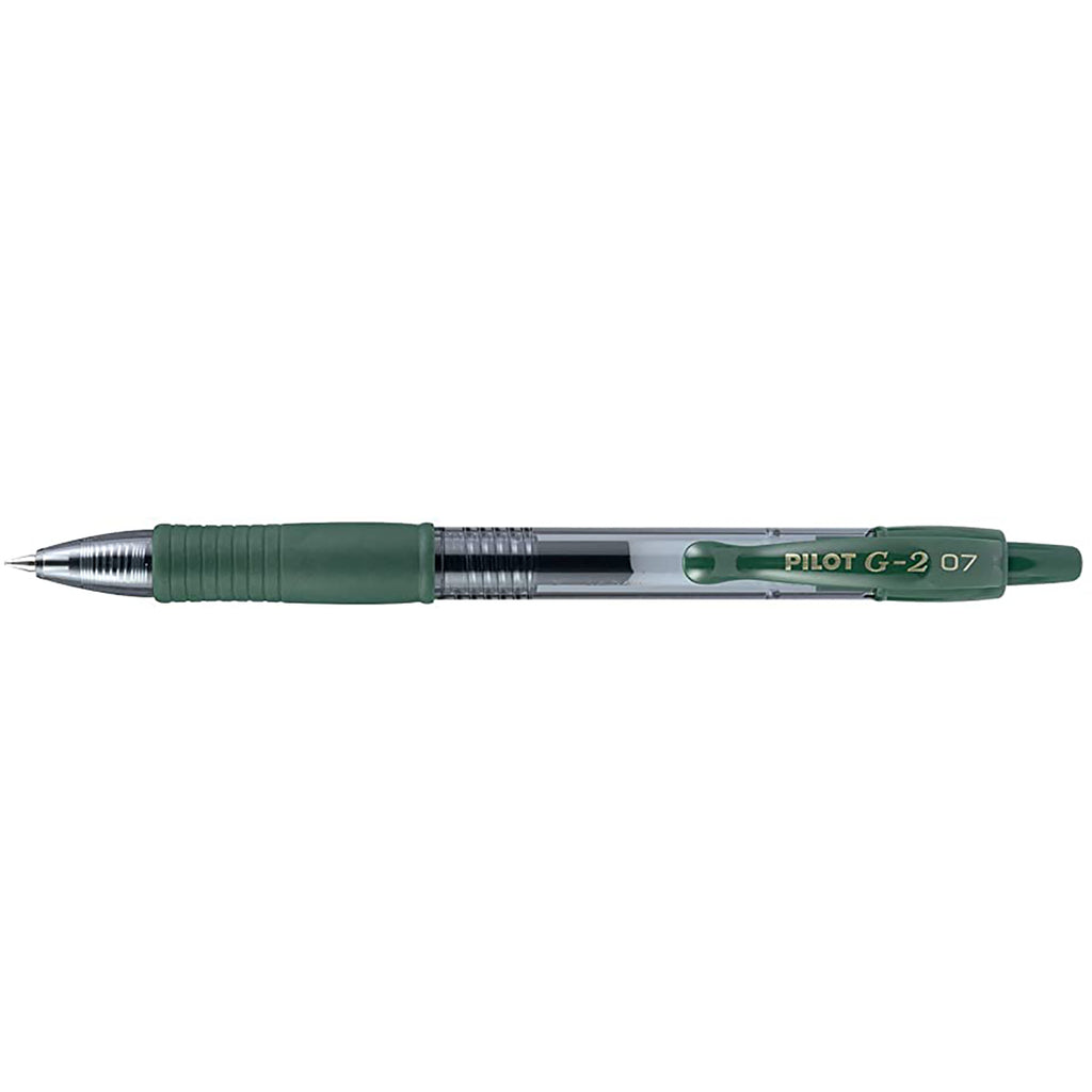 Pilot G2 Hunter Green Fine Point Gel Pen 0.7 mm 11079 Pilot Gel Ink Pens