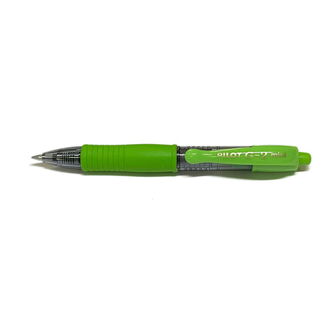 Pilot G2 Mini Lime Gel Pen Fine Point 0.7  Pilot Gel Ink Pens
