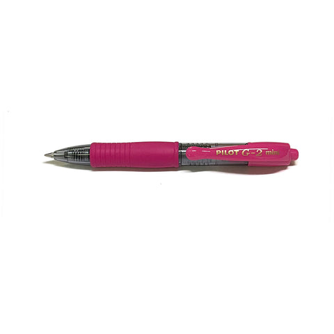 Pilot G2 Mini Pink Gel Pen Fine Point 0.7  Pilot Gel Ink Pens