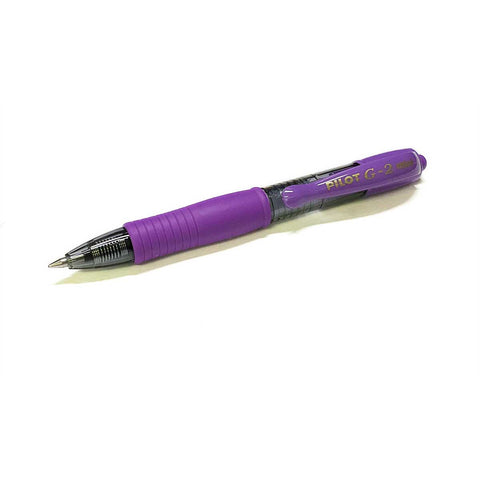 Pilot G2 Mini Purple Gel Pen Fine Point 0.7  Pilot Gel Ink Pens