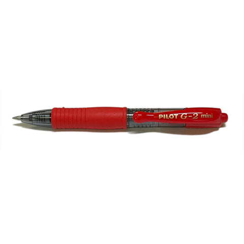Pilot G2 Mini Red Gel Pen Fine Point 0.7  Pilot Gel Ink Pens