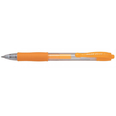 Pilot G2 7 Neon Apricot, Fine Gel Pen, 0.7MM - 13953