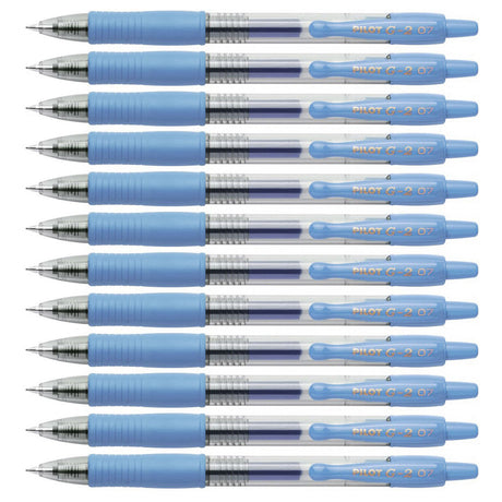 Pilot G2 Periwinkle Gel Pens Fine Point Gel 0.7 mm 11082 Dozen  Pilot Gel Ink Pens