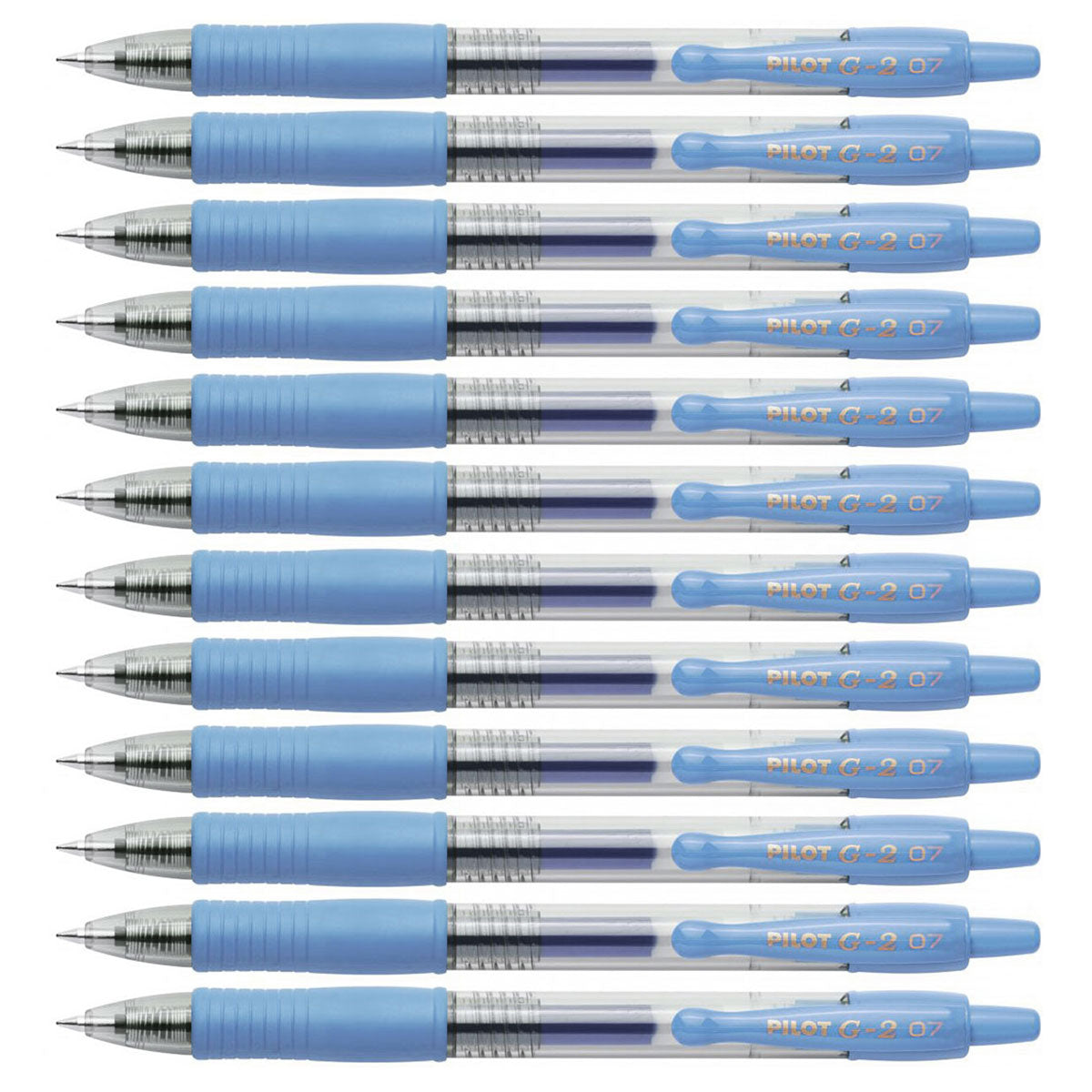 Pilot G2 Periwinkle Gel Pens Fine Point Gel 0.7 mm 11082 Dozen  Pilot Gel Ink Pens