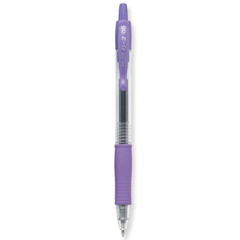 Pilot G2 Purple Extra Fine Tip, Purple Ink Gel Pen, 0.5MM - 31107  Pilot Gel Ink Pens