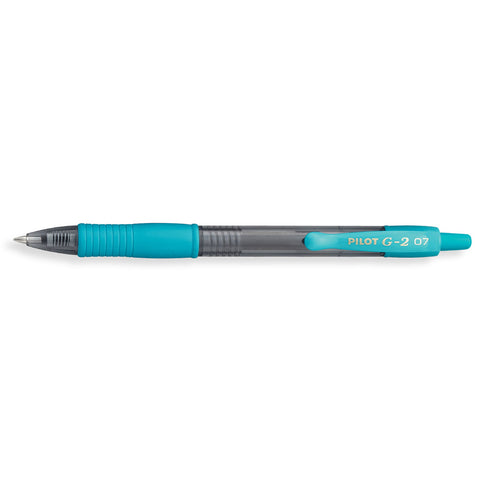 Pilot G2 Turquoise Fine Point Gel Pen 0.7 mm 31176  Pilot Gel Ink Pens